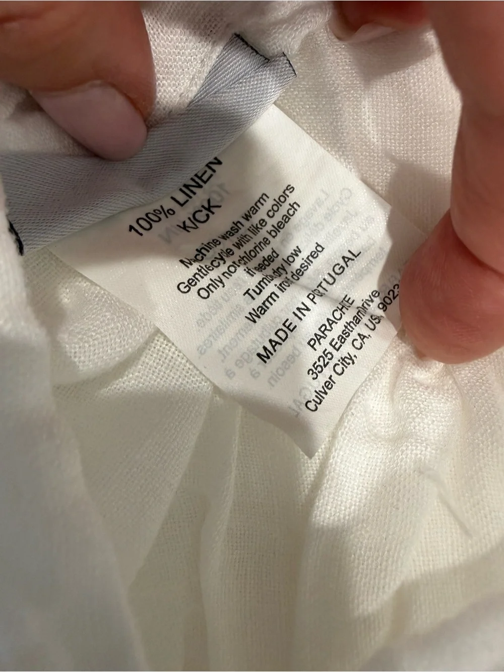 Parachute NWT Brushed Cotton Duvet Cover Queen Size $230 MSRP